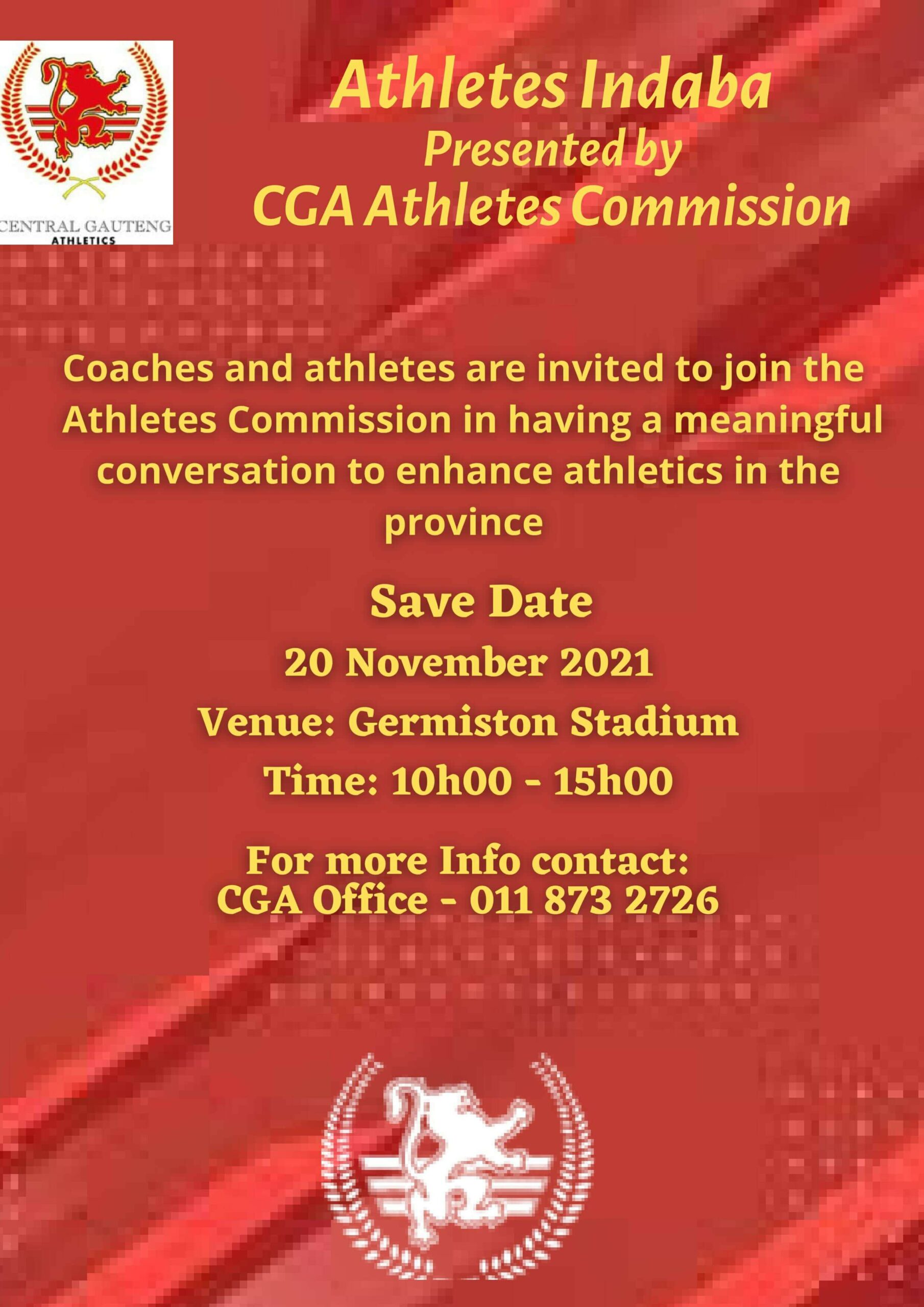2021 CGA Athletes Indaba - 20 November 2021